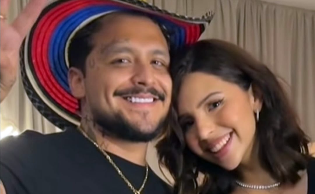 Christian Nodal y Ángela, juntos y enamorados previo a su segundo aniversario de boda civil.