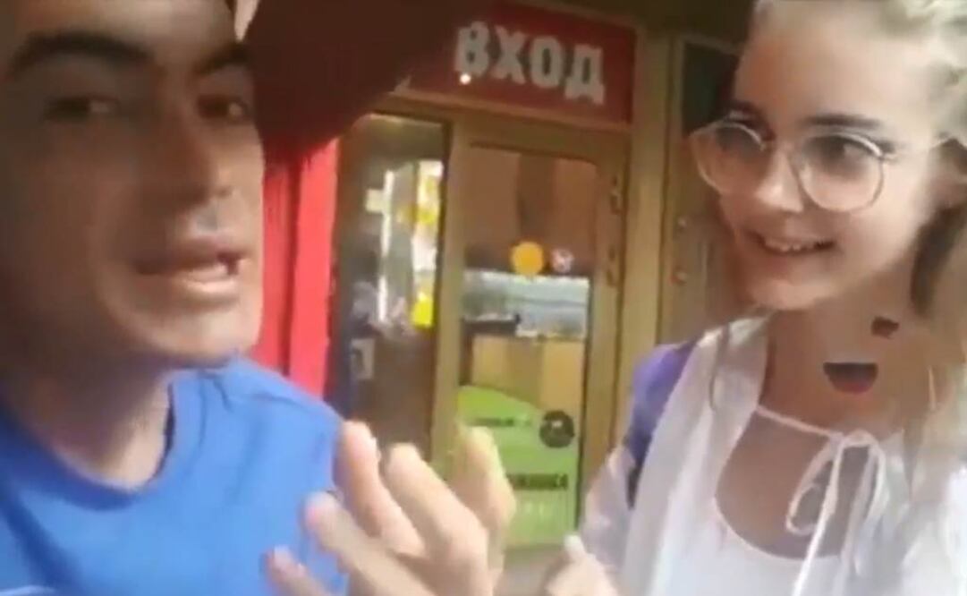 Repudian a argentino que grabó video con joven rusa diciendo vulgaridades