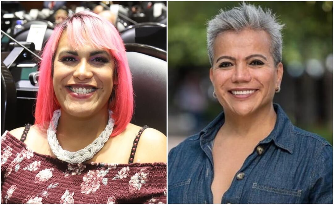 Diputadas trans de Mornea, María Clemente García y Salma Luévano. Foto: Facebook / Salma Lupévano - Twitter @MARIACLEMENTEMX