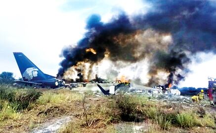 An Aeroméxico plane crashed in Durango