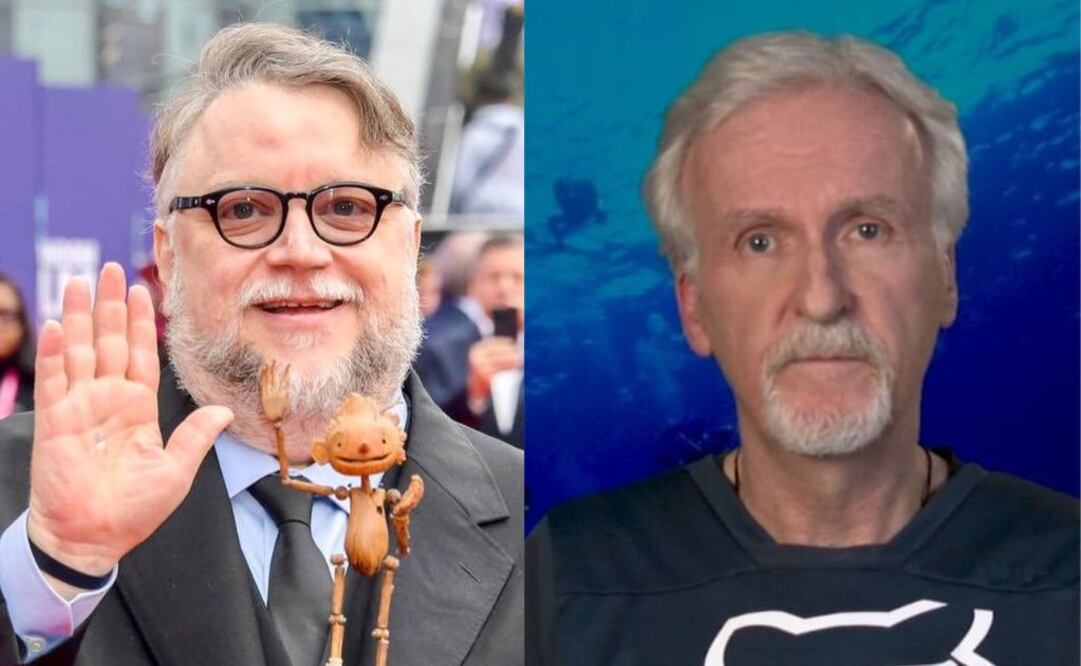 Guillermo del Toro y James Cameron. Fuente: Instagram @sensacinemx y @jamescameronofficial