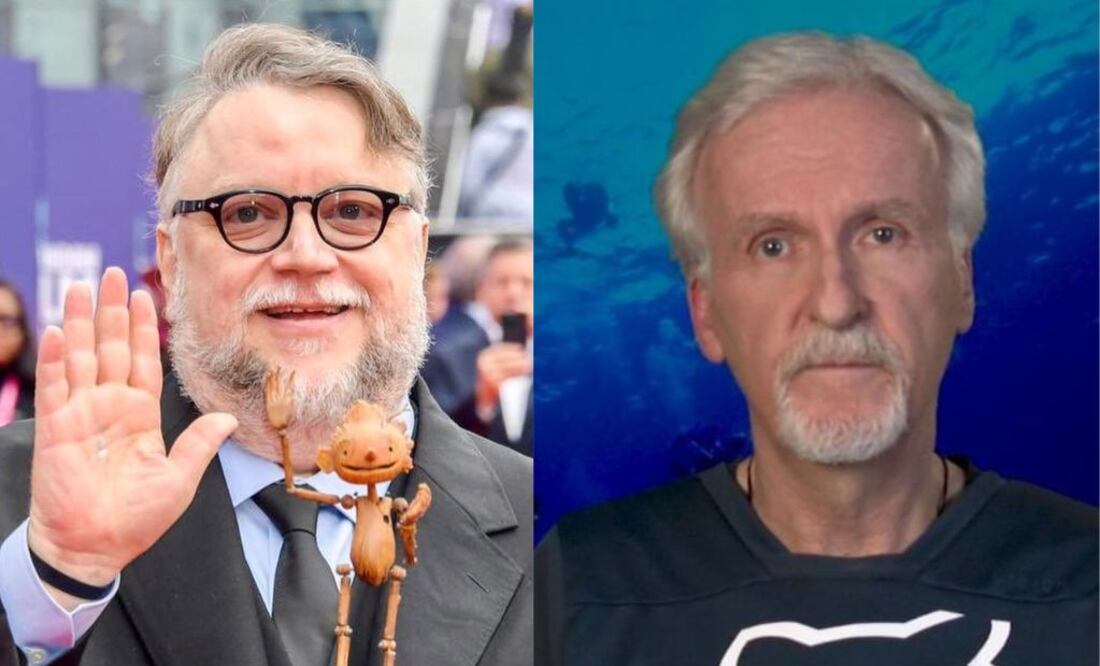 Guillermo del Toro y James Cameron. Fuente: Instagram @sensacinemx y @jamescameronofficial