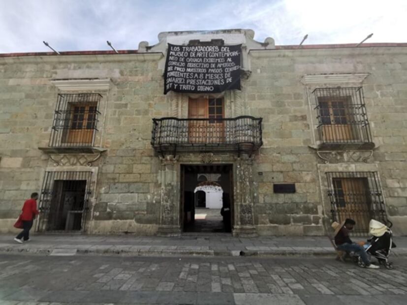 Se atrincheran trabajadoras del Museo de Arte Contemporáneo de Oaxaca ante intención de cerrar el espacio