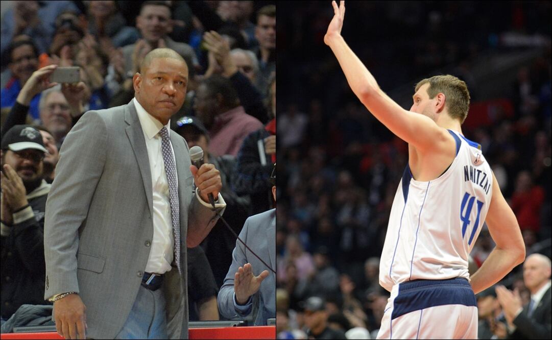 Doc Rivers y Dirk Nowitzki. Foto: Especial