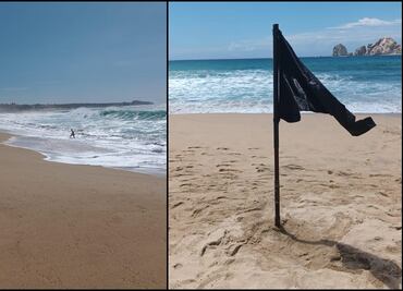 Cierran playas de Los Cabos por mar de fondo provocado por el huracán Estelle