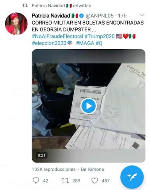 "Legalmente la victoria es y será de Donald Trump": Paty Navidad