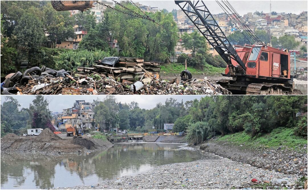 A los vecinos les preocupa que por la cantidad de basura se desborde la presa Río Becerra. Fotos: Fernanda Rojas / EL UNIVERSAL