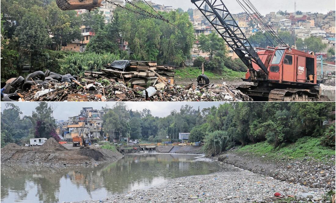A los vecinos les preocupa que por la cantidad de basura se desborde la presa Río Becerra. Fotos: Fernanda Rojas / EL UNIVERSAL