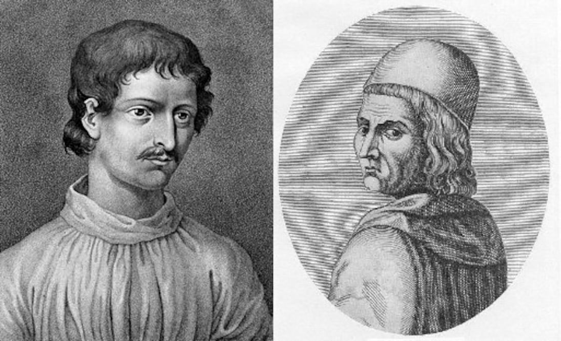 Giordano Bruno y Marsilio Ficino. Crédito: WikiCommons