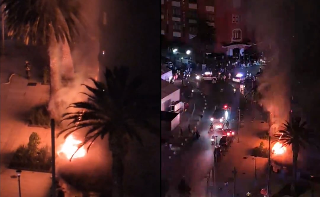 Así fue el momento exacto de la explosión en restaurante cercano al Monumento a la Revolución. Foto: Especial