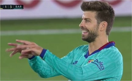 El gesto de Gerard Piqué burlándose del VAR