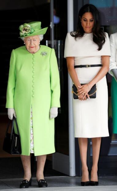 Meghan Markle repite Givenchy para su primer acto oficial junto a la reina Isabel II