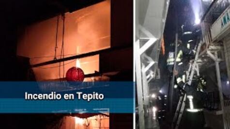 Se incendia otro mercado público, ahora en Tepito