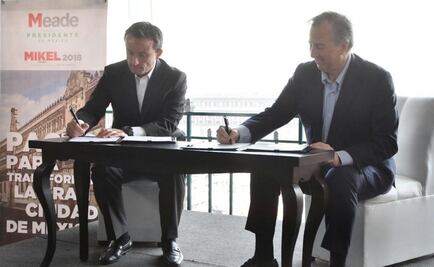 Meade y Mikel firman pacto para transformar la CDMX