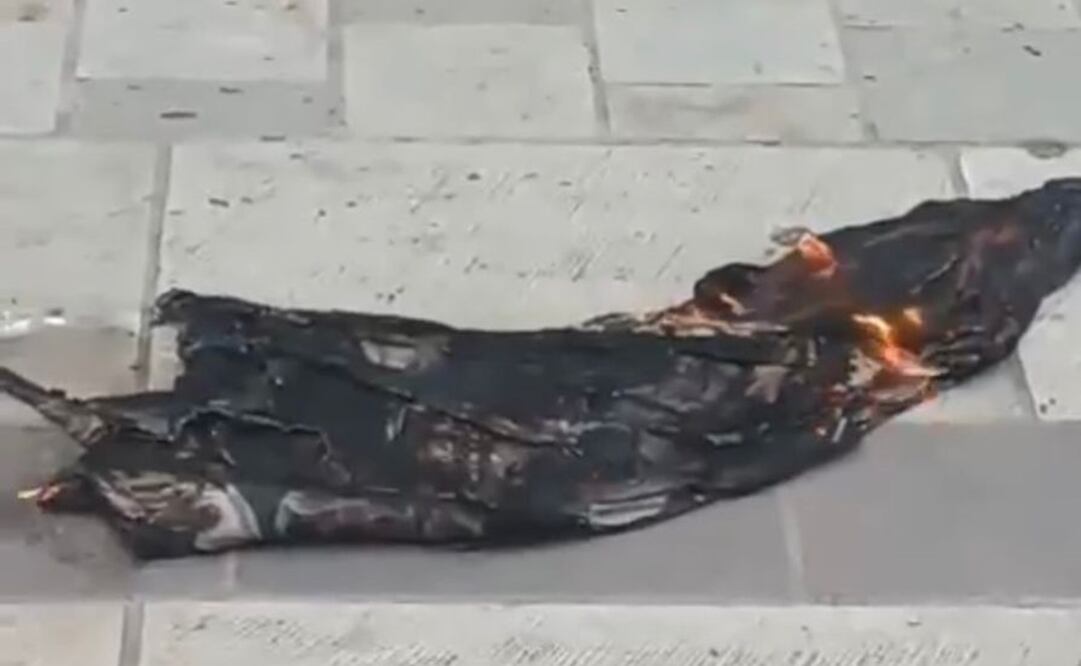 La tarde de este miércoles, una persona, que según la información preliminar padece de una enfermedad mental, se prendió fuego en Oaxaca. Foto: captura de video