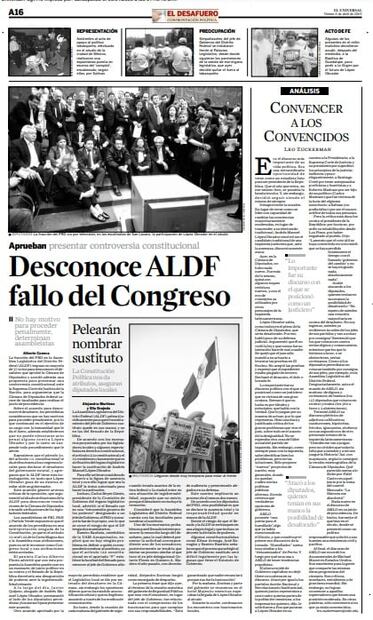 Así documentó El Universal el desafuero de AMLO