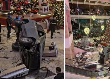 Vehículo cae de cuarto piso en plaza comercial de Guatemala; video muestra momento exacto