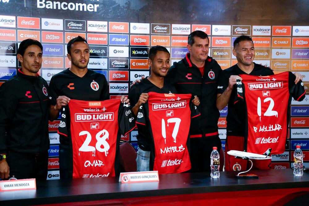 Imago7. , Omar Mendoza, Mateus Gonçalves y Pablo Aguilar reforzarán a Tijuana para el Clausura 2018.