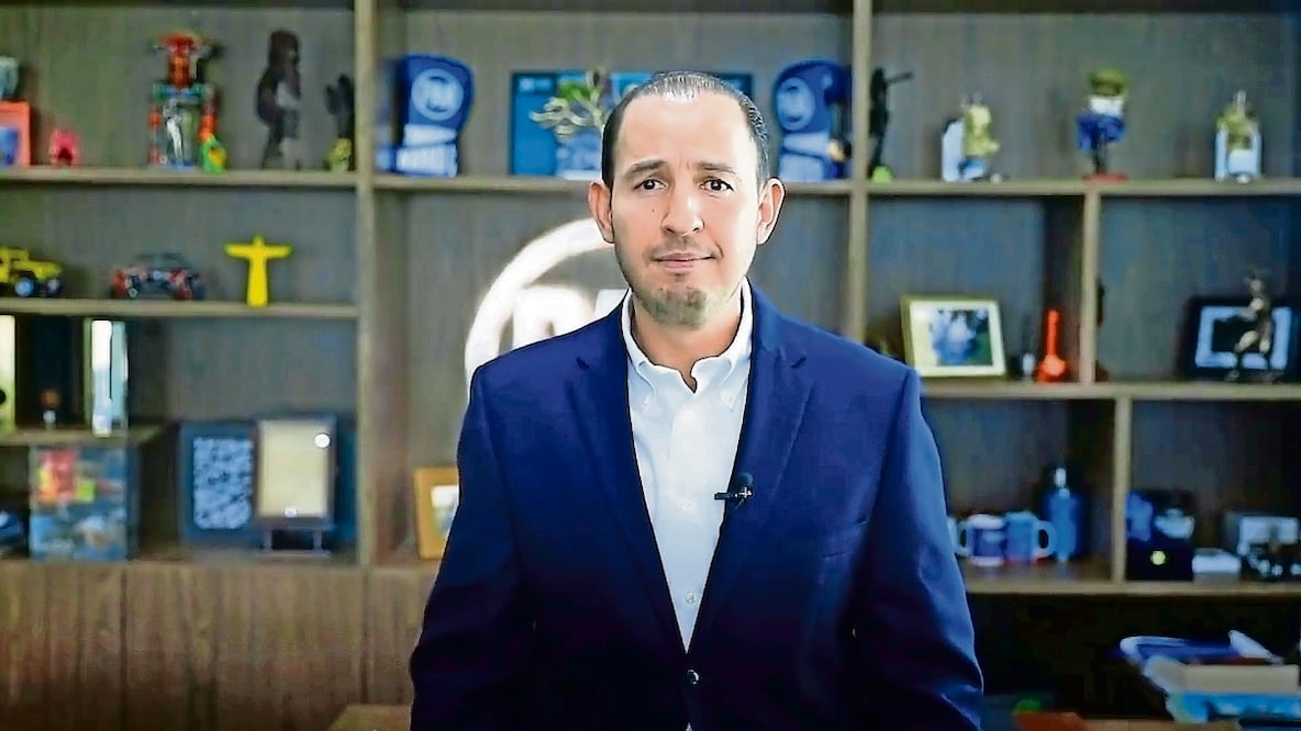 El dirigente nacional del PAN, Marko Cortés, afirmó que ya se ve muy clara la complicidad de Movimiento Ciudadano con Morena. Foto: Archivo El Universal