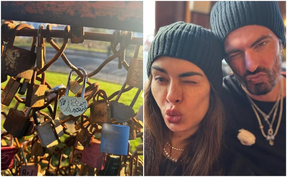 Galilea Montijo y su novio Isaac Moreno se prometen amor eterno en París.
