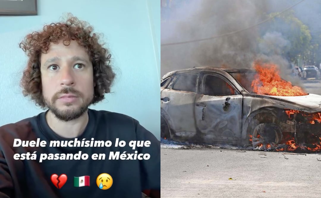 Luisito Comunica reacciona a bloqueos en México tras muerte de “El Mencho”. Foto: Captura de pantalla y Miguel García / EL UNIVERSAL