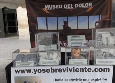 Con “museo del dolor”, familiares de víctima de explosión exigen apoyo para cubrir gastos médicos en Matamoros