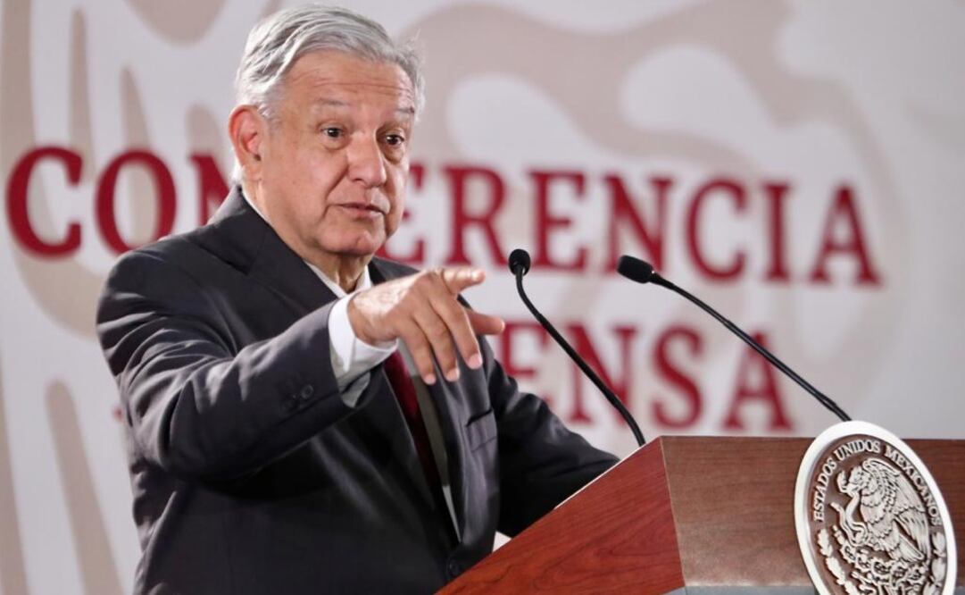 El presidente Andrés Manuel López Obrador en la conferencia mañanera de este viernes. Foto: Ariel Ojeda/EL UNIVERSAL 