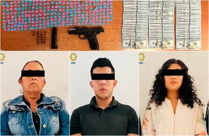 Cae posible líder criminal de la Cuauhtémoc con drogas, 50 mil dólares, cómplices y un arma