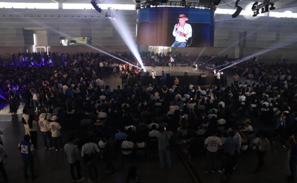 En el Centro de Congresos y Convenciones de Aguascalientes, se reunieron más de 5 mil jóvenes panistas de todo el país. 05/09/2026. | Foto: Especial.