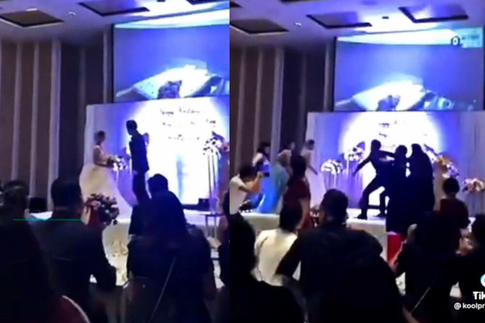 El video viral de la infidelidad en una boda alcanzó 7.9 millones de reproducciones. Foto: TikTok @koolprince33