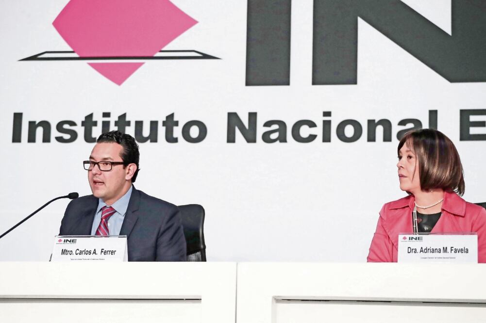 Carlos Ferrer y Adriana Favela informaron que los que más quejas presentan durante el proceso electoral son los partidos (ALEJANDRA LEYVA. EL UNIVERSAL)