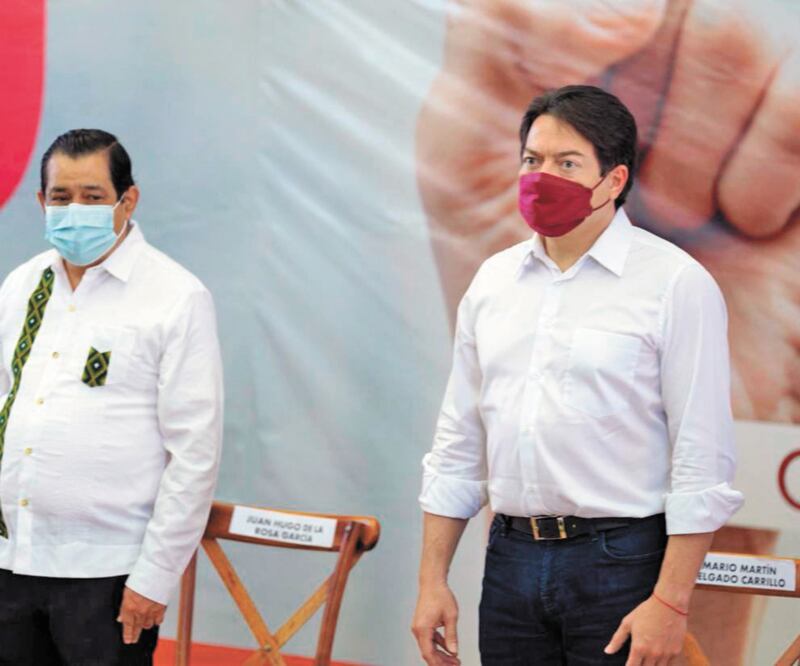 Juan Hugo de la Rosa y Mario Delgado llamaron a unir fuerzas en las próximas elecciones. TOMADA DE TWITTER