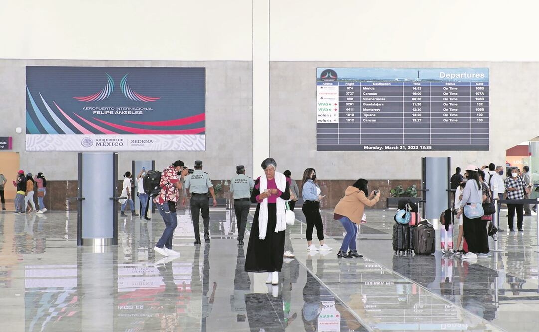 Deben suspender vuelos en el AIFA hasta resolver saturación del espacio aéreo, dicen diputados. Foto: Archivo/ EL UNIVERSAL 