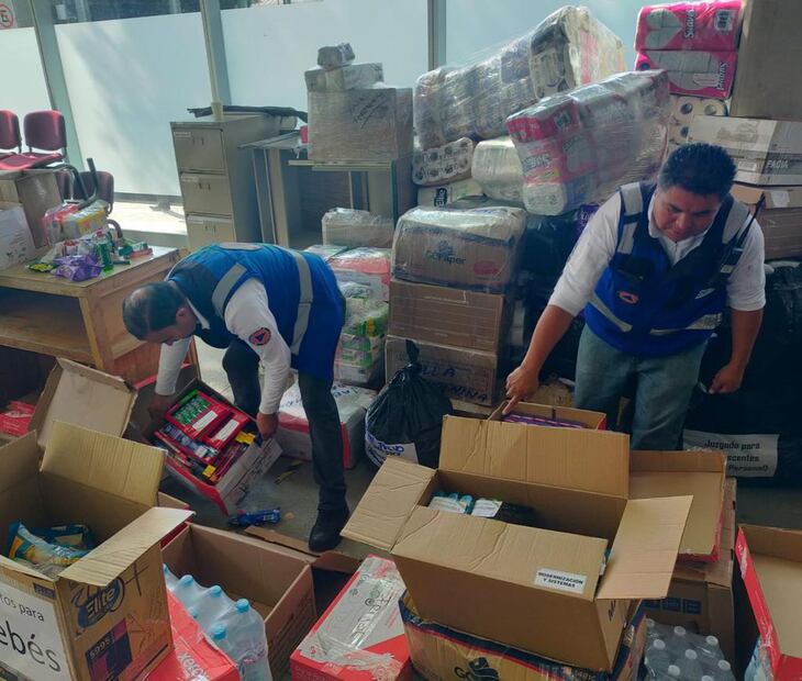 Poder Judicial de la Ciudad de México envía apoyo a Acapulco. FOTO: Especial/ EL UNIVERSAL/