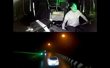 Video. ¡Cuidado! Con láser ciegan a conductores para asaltarlos en autopista Puebla-Orizaba 