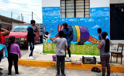 Realizan segundo Festival de Murales Comunitarios en Ñuú Kava, Oaxaca; buscan reivindicar la lengua tu´un savi