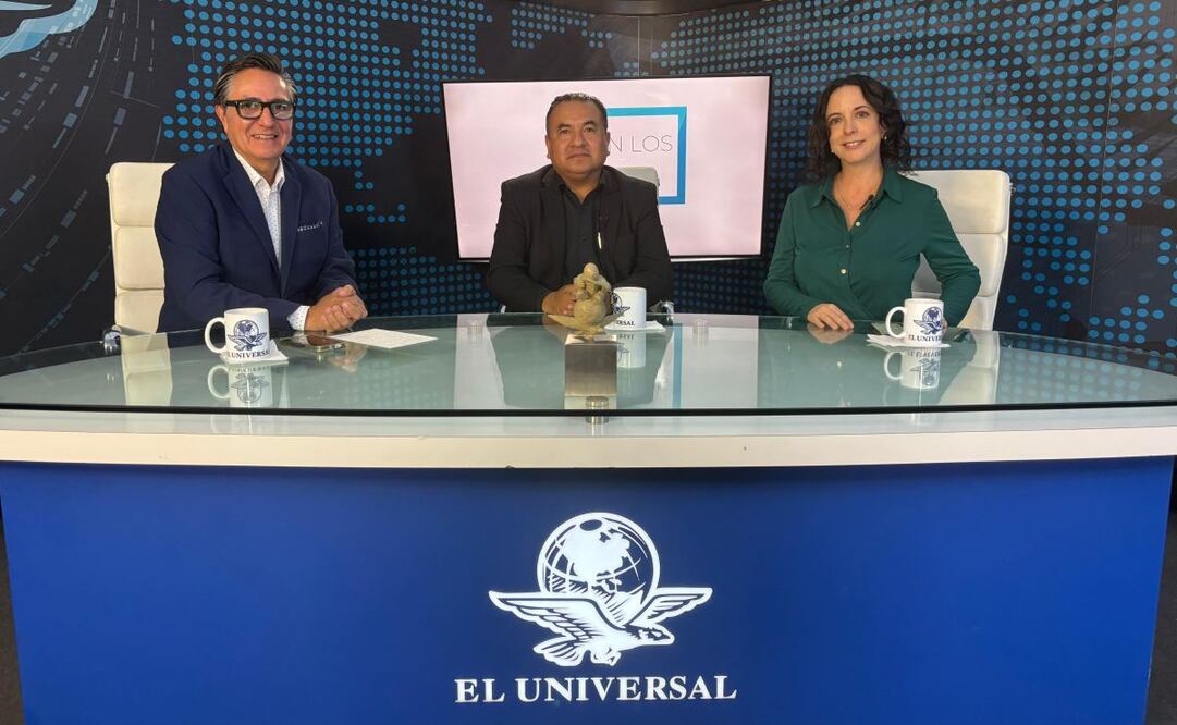 David Aponte, David Saucedo y Maite Azuela en Con los de Casa. Foto: Paola Reyes/EL UNIVERSAL