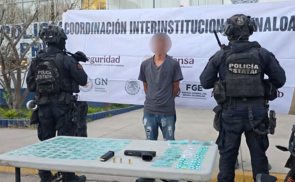 Operativo en municipio en Sinaloa deja dos personas detenidas. Foto: especial