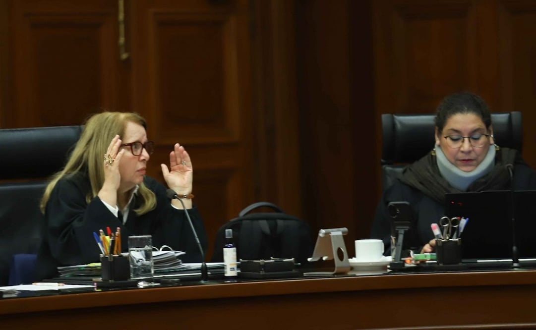 La ministra Loretta Ortíz Ahlf durante su participación en la Sesión del pleno de la Suprema Corte de Justicia de la Nación este miércoles 28 de enero de 2026. Foto: Graciela López/ Cuartoscuro