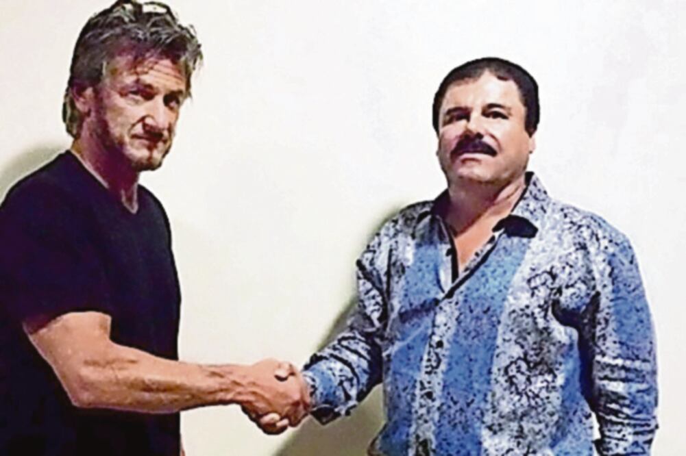 Encuentro. El actor estadounidense entrevistó a Joaquín Guzmán en 2015; se publicó en Rolling Stone (ARCHIVO. EL UNIVERSAL)