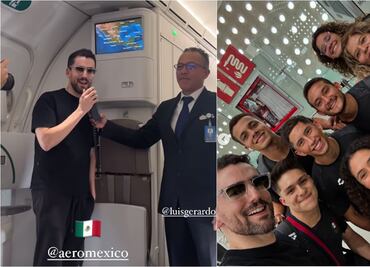 VIDEO: Luis Gerardo Méndez sorprende a deportistas mexicanos en pleno vuelo rumbo a los Juegos Olímpicos