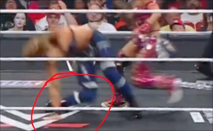 VIDEO: Luchadora de WWE sufre horrible lesión durante Monday Night Raw