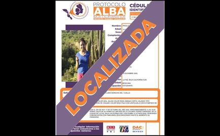 Localizan a menor reportada como desaparecida en Baja California Sur