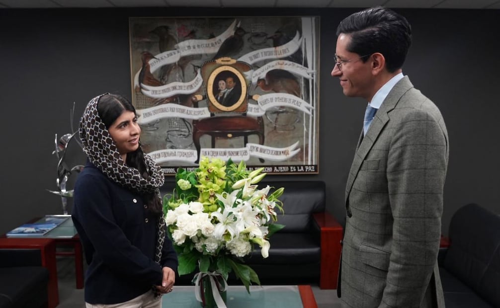 Roberto Velasco comparte momento de su reunión con Malala Yousafzai (20/09/2026). Foto: X @r_velascoa