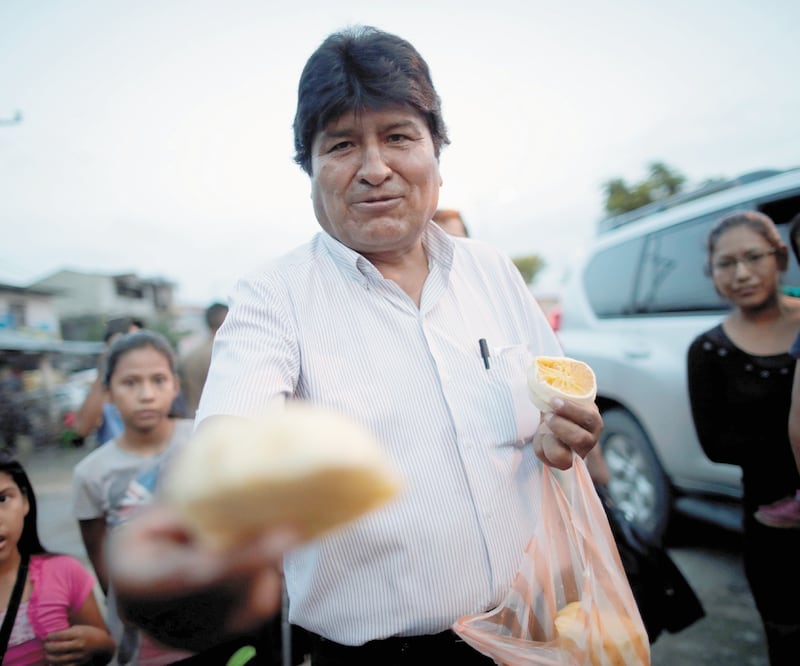 El exmandatario de Bolivia Evo Morales en la región del Chapare, el pasado 19 de octubre. Foto/ARCHIVO REUTERS