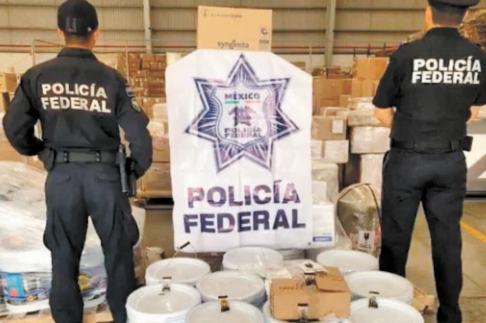 La Policía Federal informó que durante la inspección en empresas de paquetería se encontraron 360 kilos de supuesto éxtasis. Foto:  ESPECIAL  