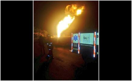 Arde ducto en Acatzingo, Puebla