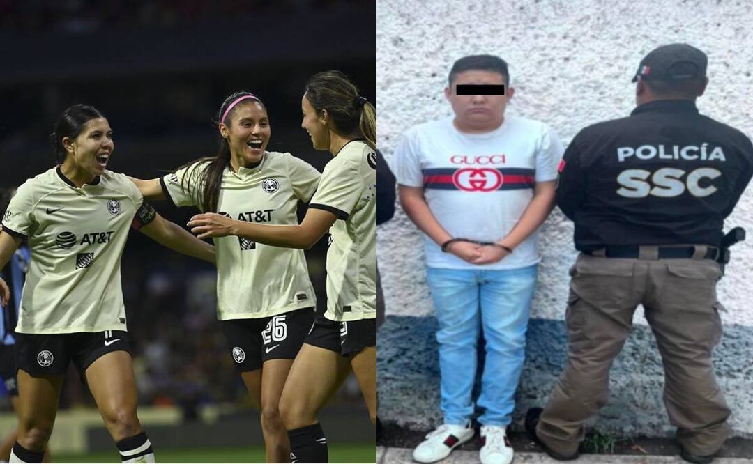Detención de José Andrés N, acosador de futbolistas del Club America. Foto: Especial/El Universal