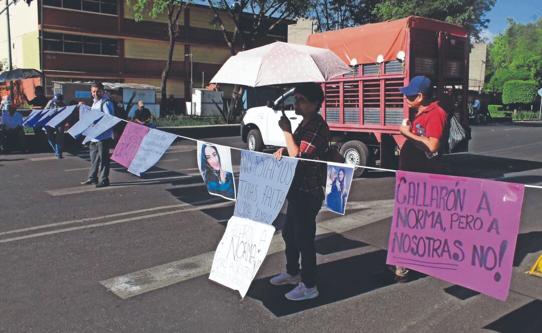 Familiares bloquearon vialidades para exigir justicia para la enfermera Norma Patricia Ayala, asesinada el 11 de junio en Iztapalapa, tras denunciar amenazas de un cirujano plástico. Archivo El Universal