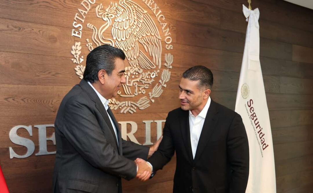 Sergio Salomón Céspedes sostiene encuentro con García Harfuch esta tarde. Foto: Especial